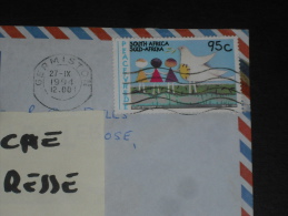 LETTRE AFRIQUE DU SUD SOUTH AFRICA - YT 846 - PAIX ET BONNE VOLONTE - DESSIN ENFANT - - Storia Postale