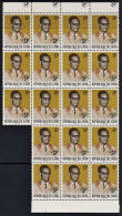 C0319 ZAIRE 1975, Mobutu Defs 8K Official Use, Block Of 18 MNH - Ungebraucht