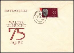 Germany GDR 1957, FDC Cover "Walter Ulbricht" - Covers & Documents