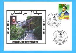 Algérie Algeria Algerien Argelia Miguel De Cervantes Scarse FDC First Day Cover España Espagne Spain 2005 - Ecrivains