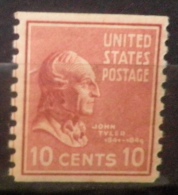 N744.-. USA.-. SCOTT #:847 .MH .-. COIL PERF 10.-. JOHN TAYLOR .-.CV US$ 11.00 / EUR  8.25 - Unused Stamps