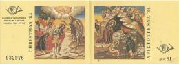 GREECE 1984 -  CHRISTMAS BOOKLET MINT - PERFECT  W 4 CHRISMAS STS OF 14-20-25-32 DR. TOTAL 91 DR REGRE3006 - Libretti