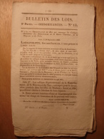 BULLETIN DES LOIS 1830 - PORT PEYREHORADE - EMPLOYES PRISONS - TRIBUNAL LIMOUX LODEVE - FORETS - FOIRE FINISTERE Prison - Décrets & Lois