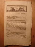 BULLETIN DES LOIS 1798 - UNIFORME POUDRES ET SALPETRES - PRISES MARITIMES - BATEAUX CANAL D'ORLEANS DE LOING - MARINE - Décrets & Lois