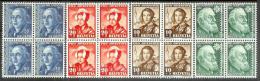 PJ 1942 4er-Blocks ** MNH+*MLH Unter Postpreis -  Sous Faciale  (Zumstein CHF 22.00 - 25%) - Ungebraucht