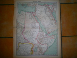 ANCIENNE CARTE AFRIQUE DU N.E.   DIM 57 X 45 CM - Topographical Maps