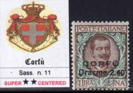 ITALIA - Corfù N.11 - Cv 125 Euro - GOMMA INTEGRA - MNH** - Korfu