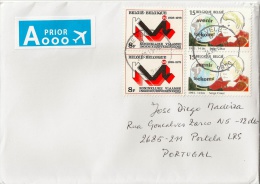 Belgique Cover To Portugal - Covers & Documents