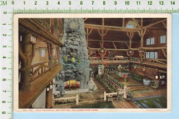 Yellowstone W.Y. ( Old Faithful Inn Office ) Post Card Carte Postale 2 Scans - Yellowstone