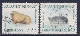 Greenland, Scott # 236-7 Used Walrus, Seal, 1991 - Non Classés