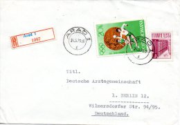 ROUMANIE. N°2721 De 1972 Sur Enveloppe Ayant Circulé. Handball/J.O. De Munich. - Handball