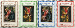 GN0043 Montserrat 1971 Christmas Painting Block 4v MNH - Montserrat