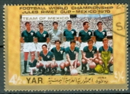 YAR 1976 Fussball-WM Mexico Gest. Team Of Mexico - 1970 – Mexique