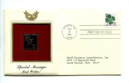 C Great Americans "" Special Messages - Best Wishes """ Gold Stamp Replica 1964 FDC/bu/UNC - Andere & Zonder Classificatie