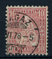 1867 - SVIZZERA - SCHEWEIZ - HELVETIA  - Mi. Nr. 30 Used (P29092013) - Brieven En Documenten