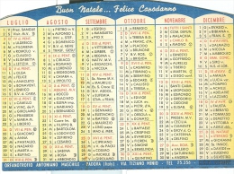 CALENDARIO ANTONIANO, 1960, PADOVA, 3 FACCIATE  APRIBILE, - Grossformat : 1941-60