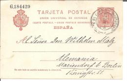 EE037/ /  - SPANIEN -Rojo Sobre Antelado, Destino Alemania (Mariendorf B. Berlin) - 1850-1931