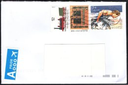 BELGIUM 2013 - MAILED ENVELOPE - HANDISPORT / TRAIN / WOMEN & ART - ANNA BIJNS - Handisport