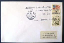 ETATS UNIS  Oblitération Temporaire " JUBILEE ROUNDUP 86 " Sur Enveloppe  23/07/1986  BAYVIEW ID - Mineralen