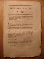 BULLETIN DES LOIS 1821 - PORT DUNKERQUE - LYON MAGASIN ENTREPOT SELS ET MAGASIN DENREES COLONIALES - Sel Salt - Décrets & Lois