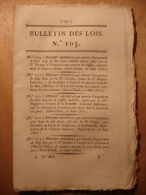 BULLETIN DES LOIS 1806 - HARAS (très Complet) - EGLISES EVEQUES DE ST DONNIN PLAISANCE PARME VINTIMILLE - Cheval Chevaux - Gesetze & Erlasse