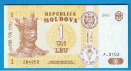 MOLDOVA -  1 Leu 2005  SC  P-8 - Moldavia