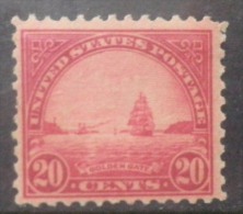 N729.-. 1923 .-. USA.-.SCOTT #: 567 .-. MNH .-. GOLDEN GATE, SHORT PERF AT LEFT .-. CV US $ 37.00 / EUR  27.80 - Ungebraucht