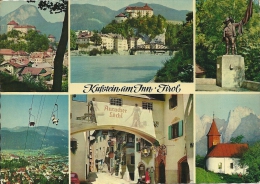 Autriche. Tyrol. Kufstein. Carte Mosaïque. Vues De La Ville. - Kufstein