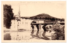 CP, 82, SAINT-ANTONIN-NOBLE-VAL, Le Pont Sur L'Aveyron, Vierge - Saint Antonin Noble Val