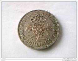 2 Shillings 1948 - GEORGES VI - GRANDE-BRETAGNE - TTB - - J. 1 Florin / 2 Shillings