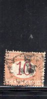 ITALIA REGNO - 1870/1890 - SEGNATASSE - CIFRA ENTRO UN OVALE - CENT 10 USATO - Taxe
