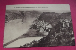 Cp St Goar Et Les Ruines Du Rheinfeis - St. Goar