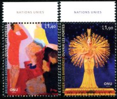 ONU Genève 2013 - Break Barriers - Paire ** MNH PF Avec Marge "Nations Unies" - Unused Stamps