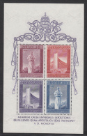 VATICAN MNH** MICHEL BL 2 BRUSSELS EXIBITION 1958 - Blocs & Feuillets