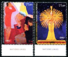 ONU Genève 2013 - Break Barriers - Paire ** MNH PF Avec Marge "United Nations" - Nuevos