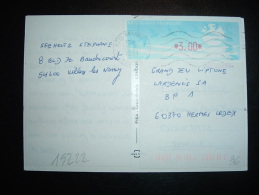 CP VIGNETTE 3,00 OBL.MEC. 20-8-1997 METZ GRANDE POSTE (57 MOSELLE) - 1990 Type « Oiseaux De Jubert »