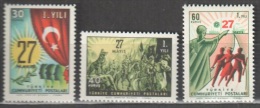 Turkey 1961 Art Painting Michel 1804-1806 MNH (**) - Unused Stamps
