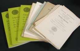 13 Bulletins, Tomes Et Mémoires De La Société Historique Et Archéologique De PONTOISE   / 1966 à 1979 - Archäologie