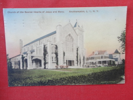 Southampton L.I. NY  Church Of Sacred Hearts Of Jesus & Mary  1925 Cancel    Ref-1072 - Long Island