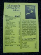 MONOGRAFIE AERONAUTICHE ITALIANE N 44-45  AGOSTO-SETTEMBRE 1983 MB 339 - Motori