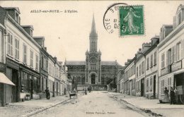 80 - SOMME - AILLY SUR NOYE - L'église - 1909 - Très Bon état - 2 Scans - Ailly Sur Noye