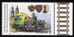 ÖSTERREICH 2012 ** Eisenbahn, Train / Raab-Oedenburg-Ebenfurter Bahn MNH - Unused Stamps