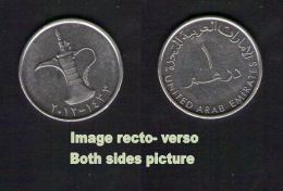 Pièce De Monnaie Coin Moeda 1 Dirham Emirats Arabes Unis UAE 2012 - Ver. Arab. Emirate