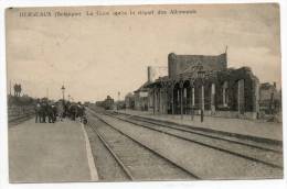 25624  -  Herseaux  La Gare Après  Le Départ  Des Allemands - Mouscron - Möskrön