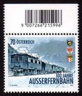 ÖSTERREICH 2013 ** Eisenbahn, Train / 100 Jahre Ausserfernbahn - MNH - Unused Stamps