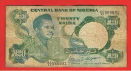 NIGERIA - 20 Naira ND Circulado P-26 - Nigeria