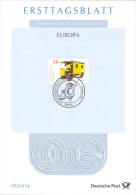ALEMANIA GERMANY ALLEMAGNE DEUTSCHLAND 2013 EUROPA CEPT POSTAL VEHICLES ETB Ersttagsblatt BONN - 2013