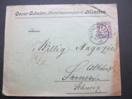 1898, 20Pfg.  Auf Firmenbrief Aus München - Storia Postale