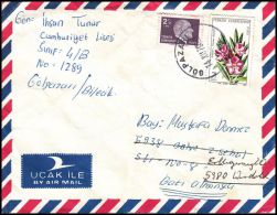 Turkey 1978, Airmail Cover Golpazari To Germany - Luchtpost