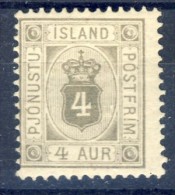 ##C2436. Iceland Service-stamp. Michel 9. MH(*) - Service